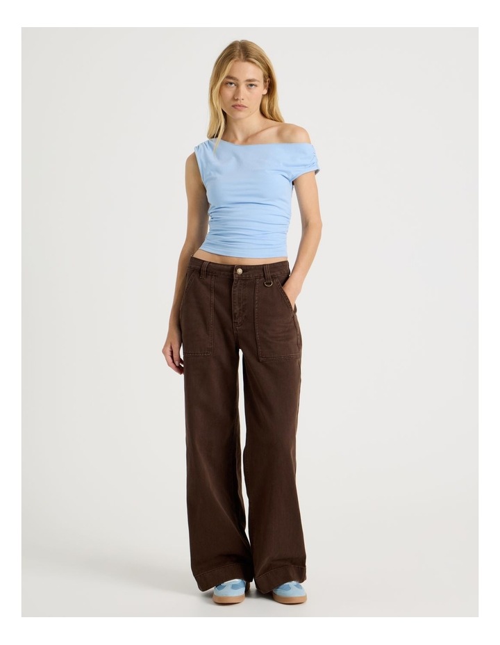 There After Off Shoulder Top in Chambray Blue | MYER