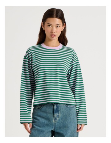 Green Purple Stripe colour