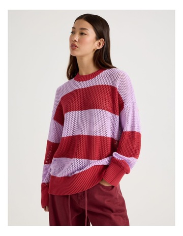 Purple/Red Stripe colour