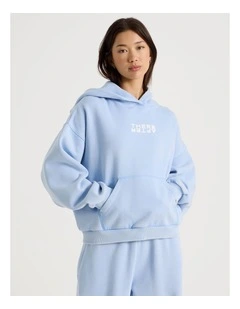 Acid Wash Sweat Top in Blue