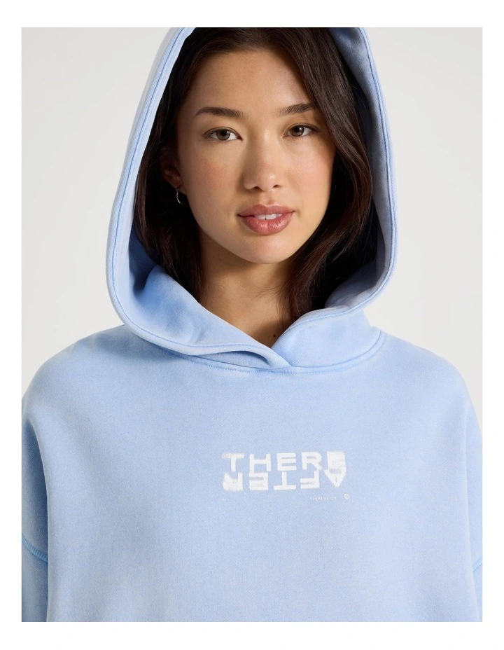 Acid Wash Sweat Top in Blue image 2