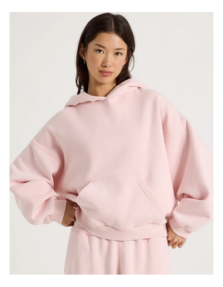 Acid Wash Sweat Top in Potpourri Pink image 1