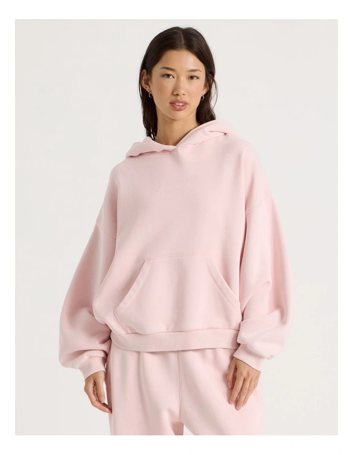 Acid Wash Sweat Top in Potpourri Pink image 2