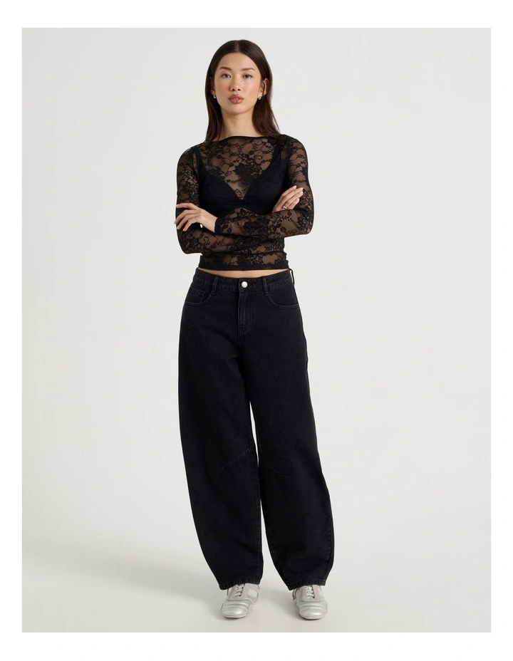 Long Sleeve Lace Top image 2