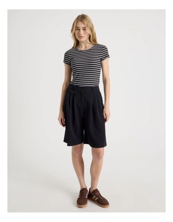 Striped Rib Baby Tee image 2