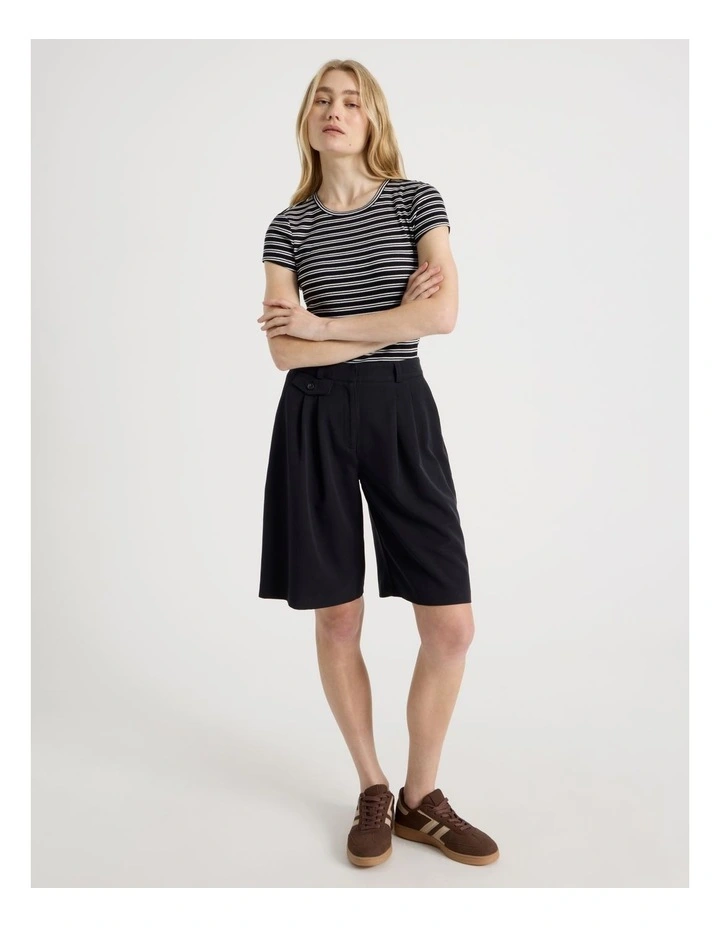 Striped Rib Baby Tee image 4