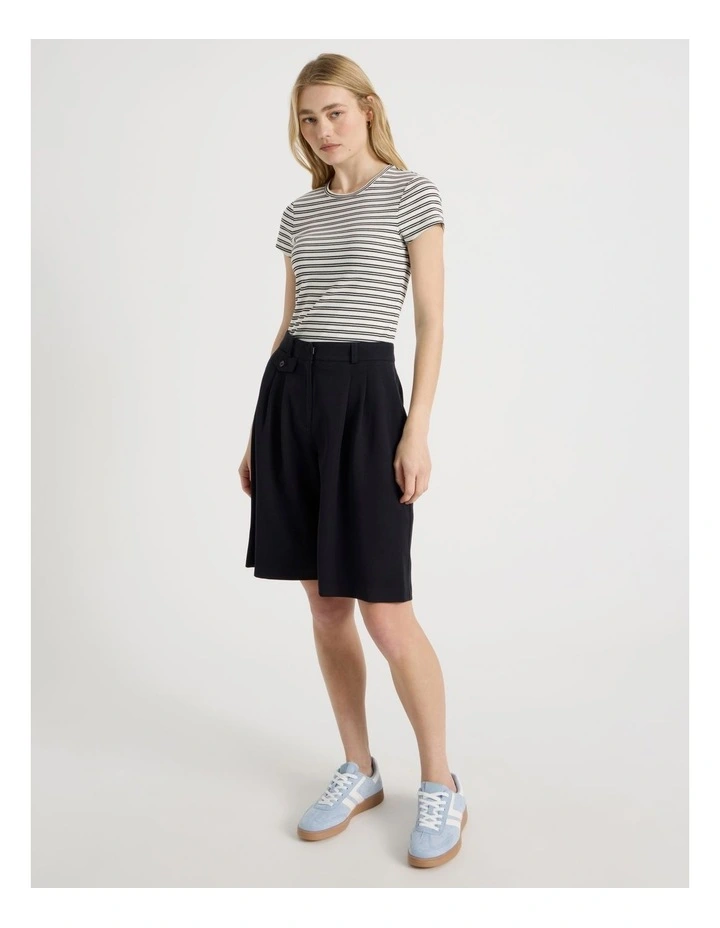 Striped Rib Baby Tee image 2