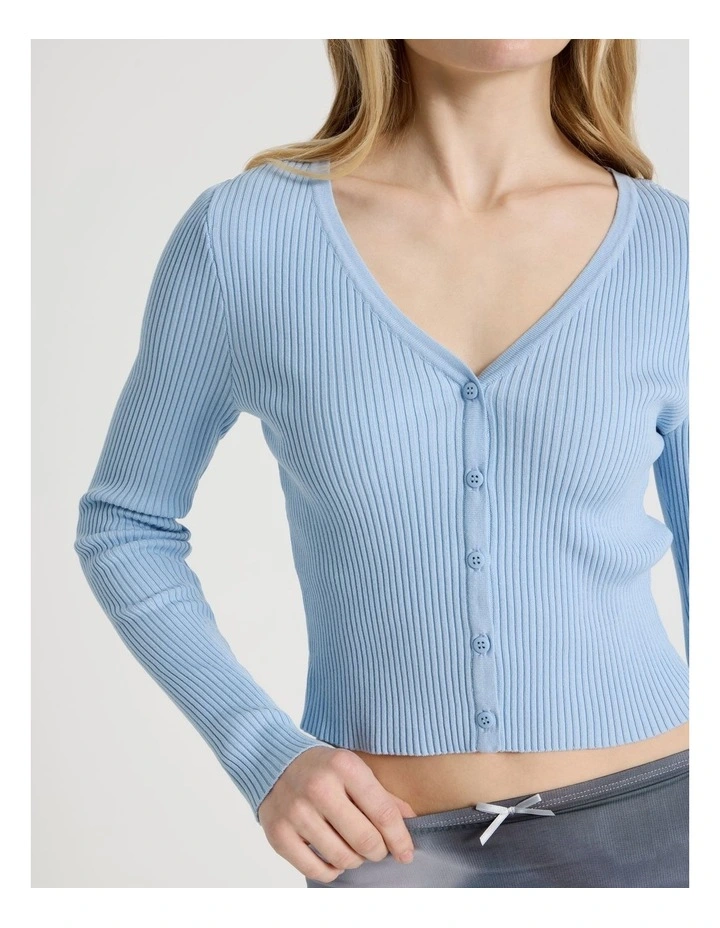 Button Through Rib Knit image 3