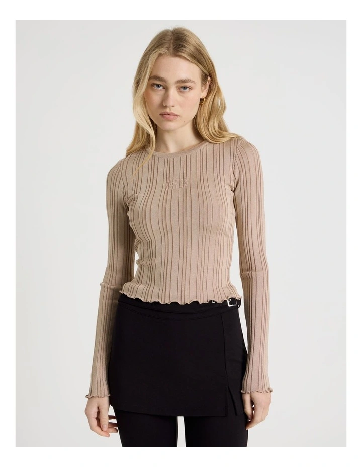 Metallic Long Sleeve Knit image 1
