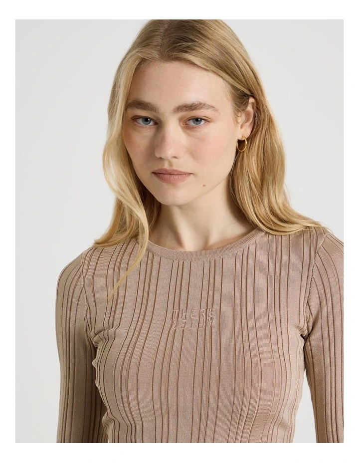 Metallic Long Sleeve Knit image 3