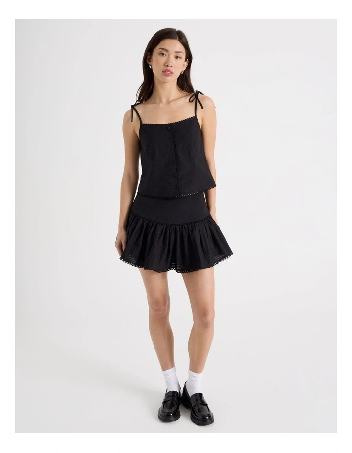 Check Button Front Top in Jet Black image 5