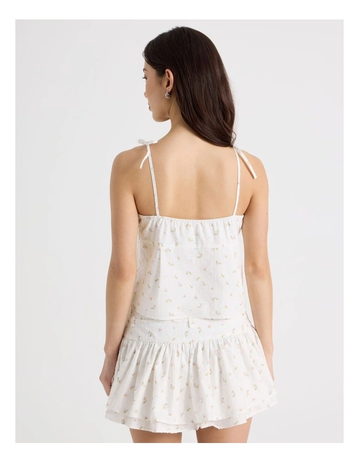 Babydoll Top in Ditsy Print image 5