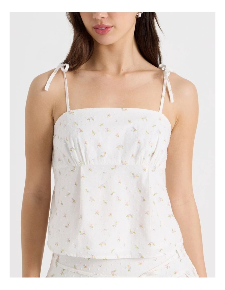 Babydoll Top in Ditsy Print image 6