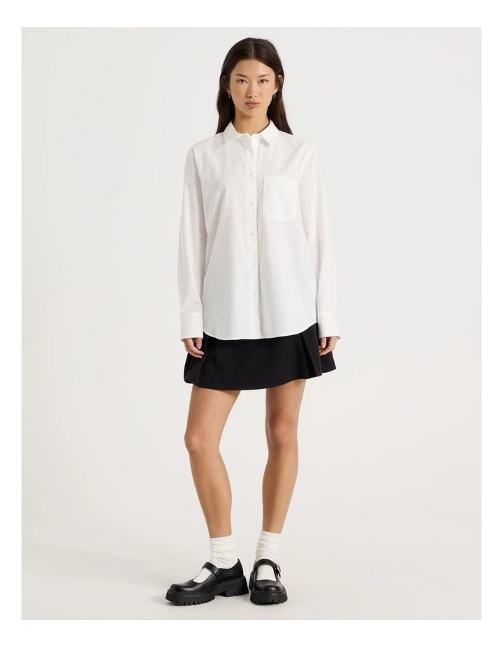 Oversized Shirt in Snow White image 3