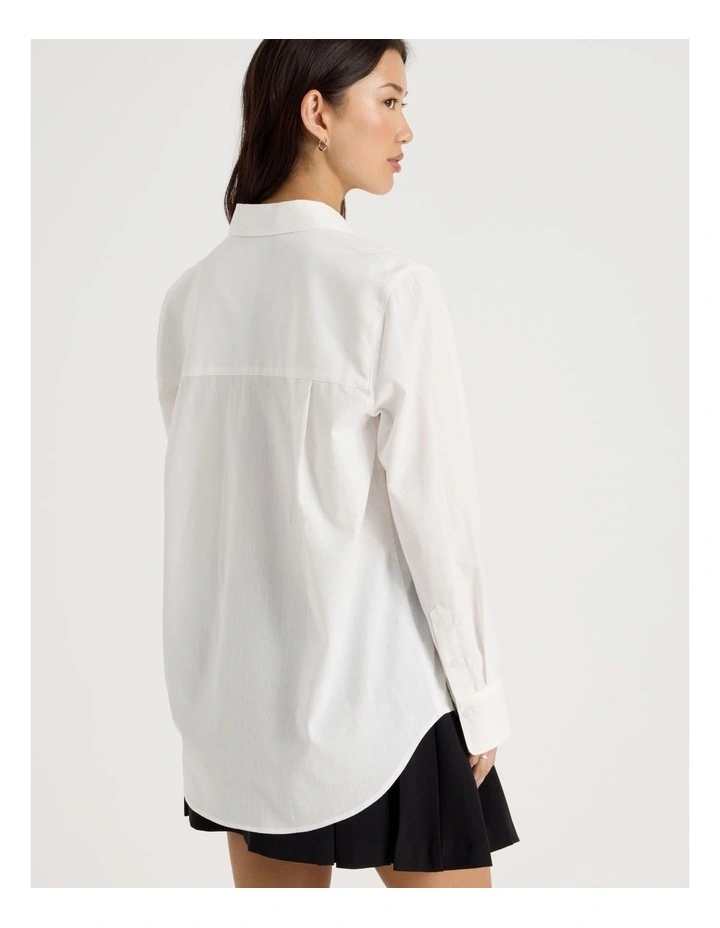 Oversized Shirt in Snow White image 5