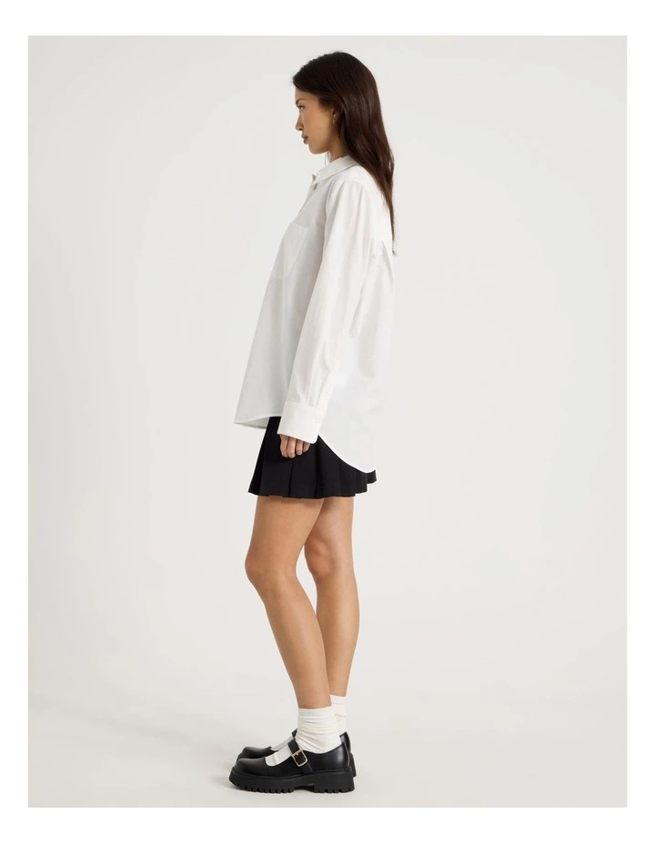 Oversized Shirt in Snow White image 6