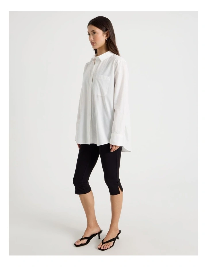 Oversized Shirt in Snow White image 7