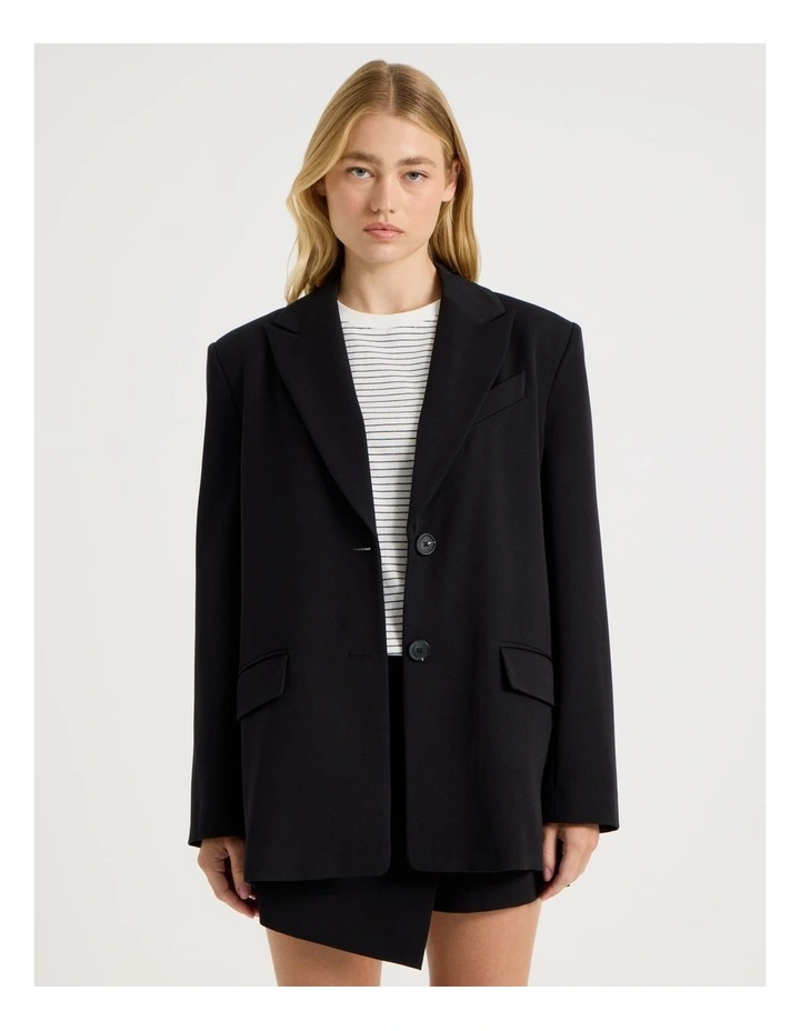 Oversized Blazer in Black image 1