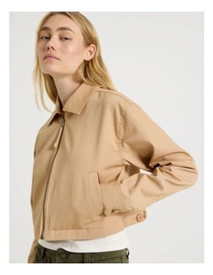 Collared Jacket in Sand