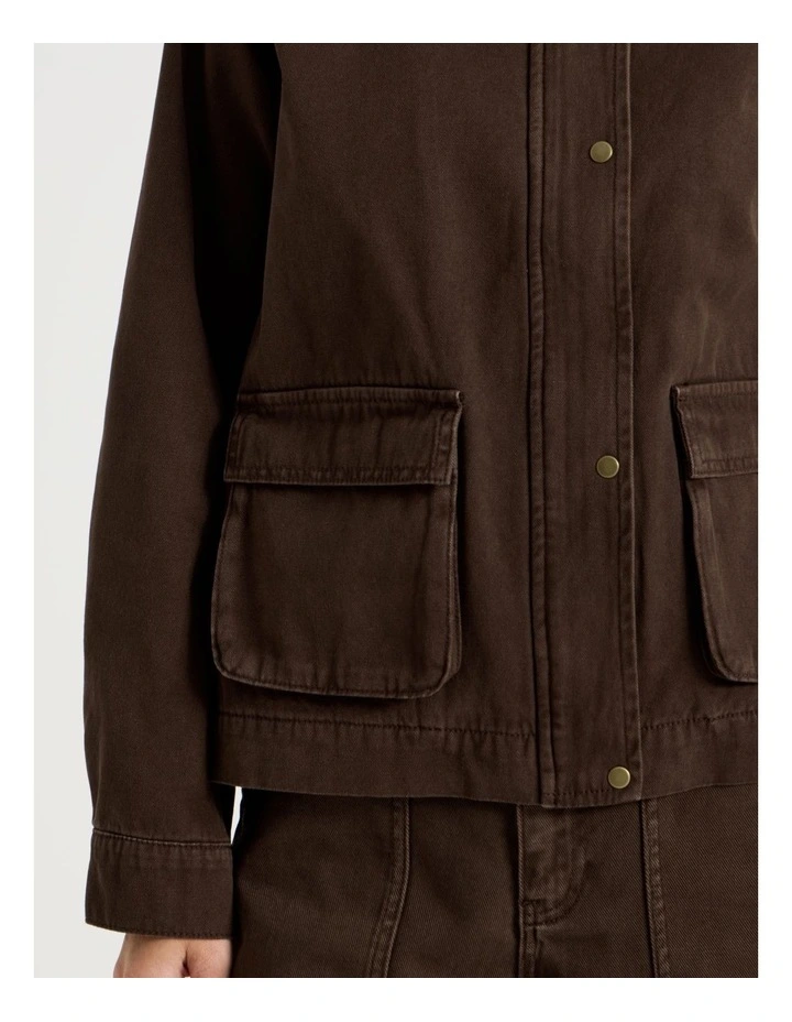 Barn Jacket in Dark Brown image 4