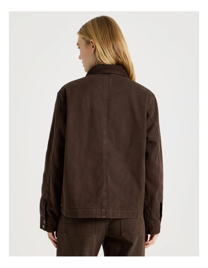 Barn Jacket in Dark Brown image 6
