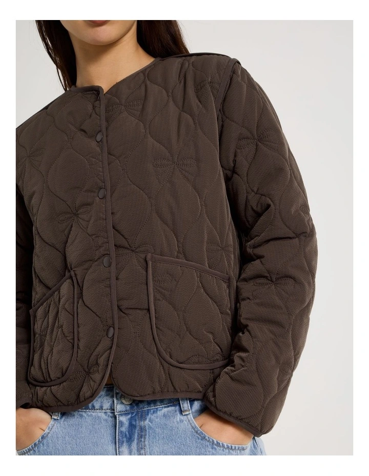 Quilted Jacket in Bracken image 2