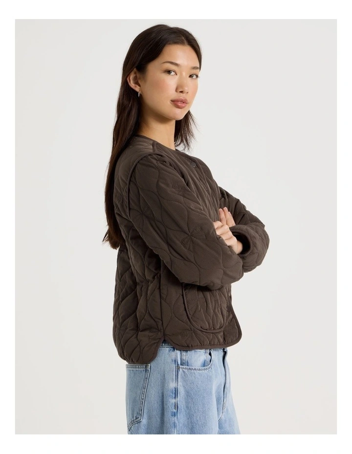 Quilted Jacket in Bracken image 4
