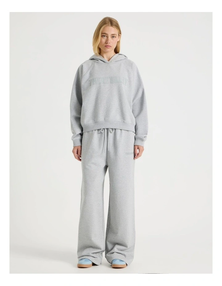 Wide Leg Jogger in Grey Marle image 3