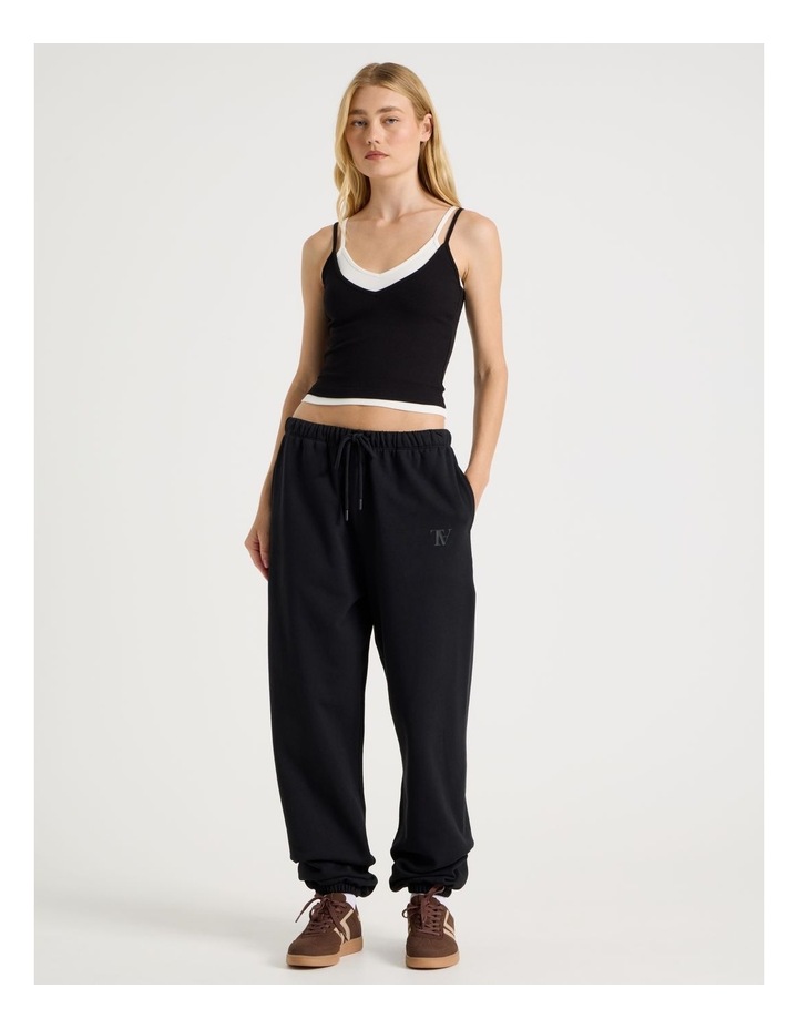 70's Jogger in Black