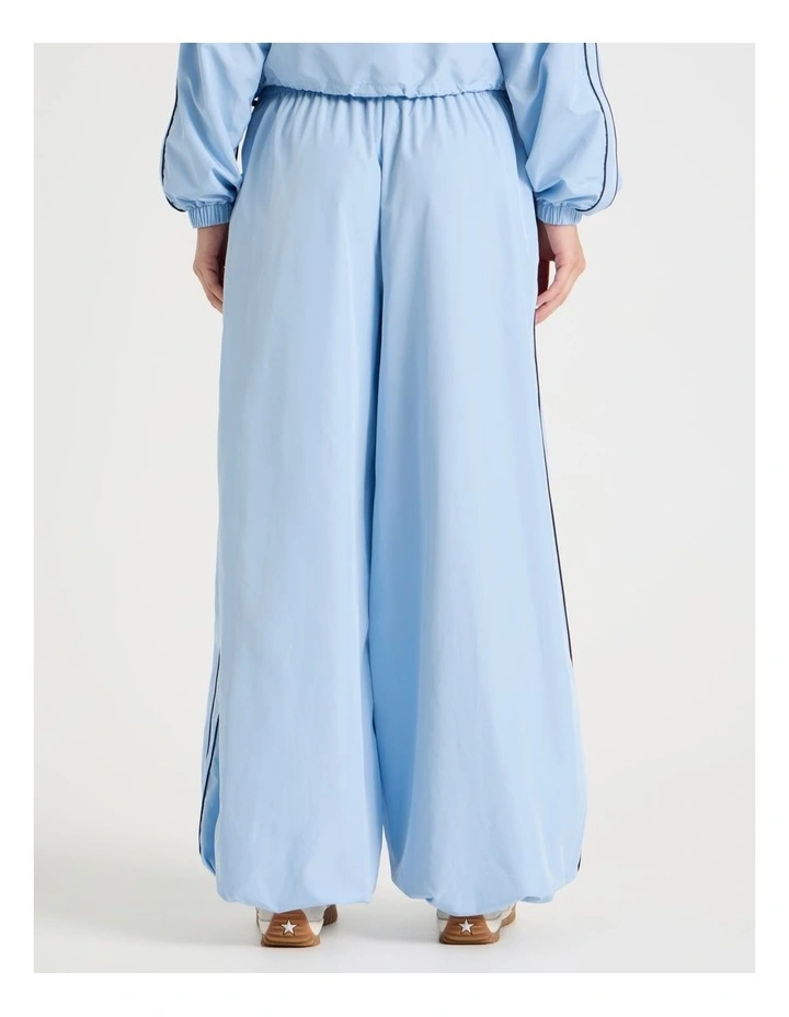 Wide Leg Adjustable Parachute Pants in Blue image 6