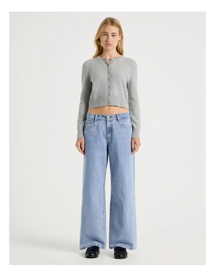 Low Rise Baggy Jeans in Light Blue image 1