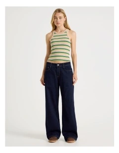 Low Rise Baggy Jeans in Indigo