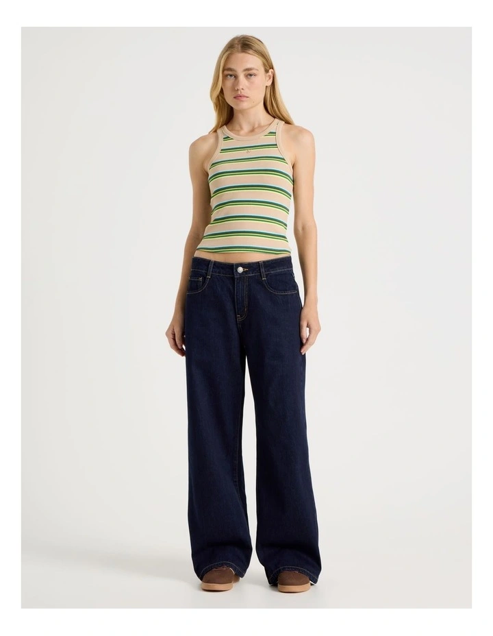 Low Rise Baggy Jeans in Indigo image 1