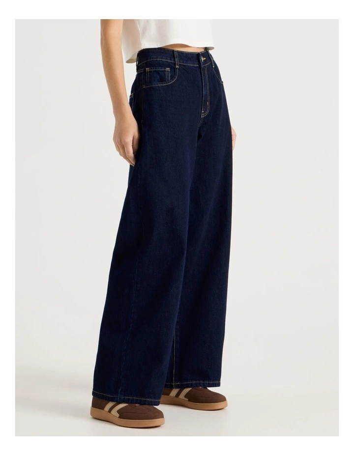 Low Rise Baggy Jeans in Indigo image 2