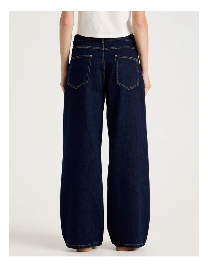 Low Rise Baggy Jeans in Indigo image 6