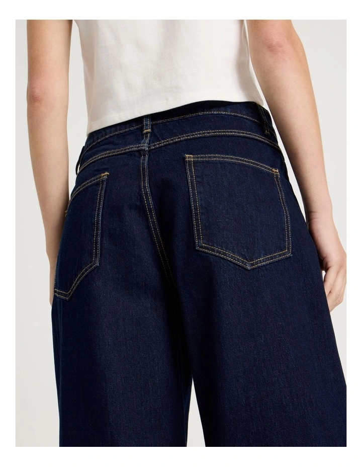 Low Rise Baggy Jeans in Indigo image 7