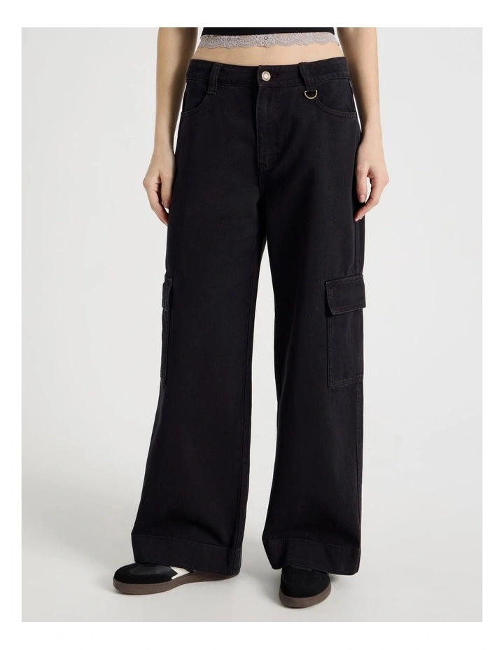 Cargo Pants in Black image 2