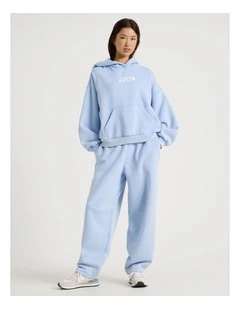 Acid Wash Sweat Pants in Blue