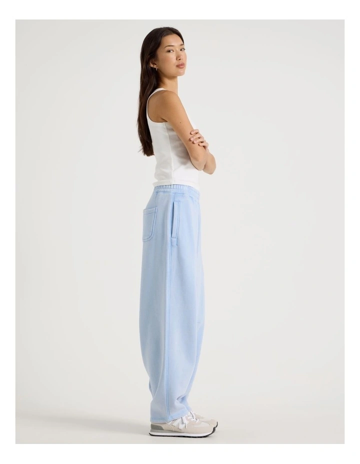 Acid Wash Sweat Pants in Blue image 4