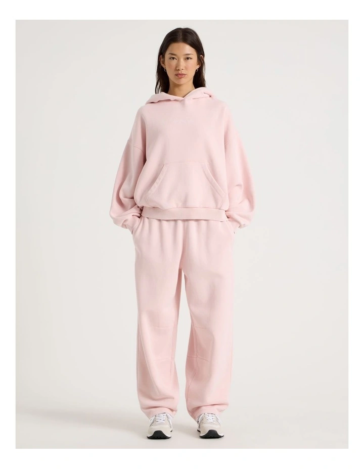 Acid Wash Sweat Pants in Potpourri Pink image 4