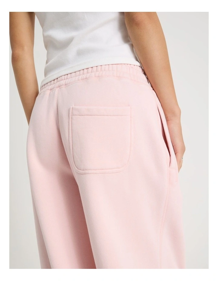 Acid Wash Sweat Pants in Potpourri Pink image 6