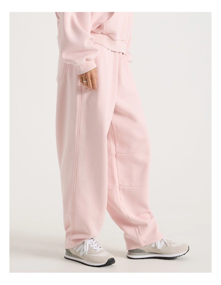 Acid Wash Sweat Pants in Potpourri Pink image 7