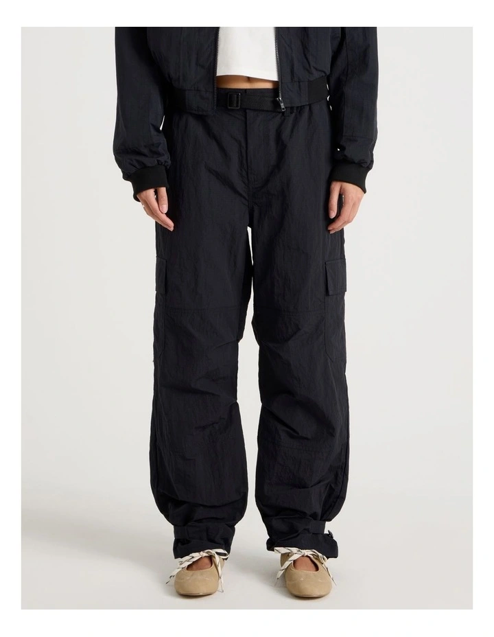 Utility Cargo Pants in Jet Black image 2