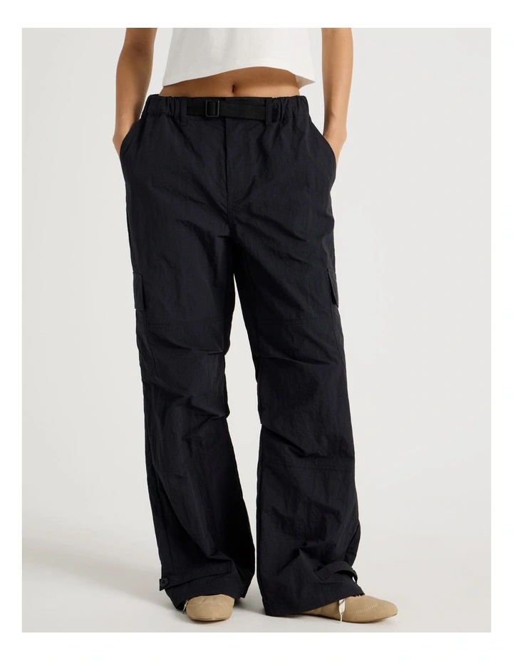 Utility Cargo Pants in Jet Black image 3