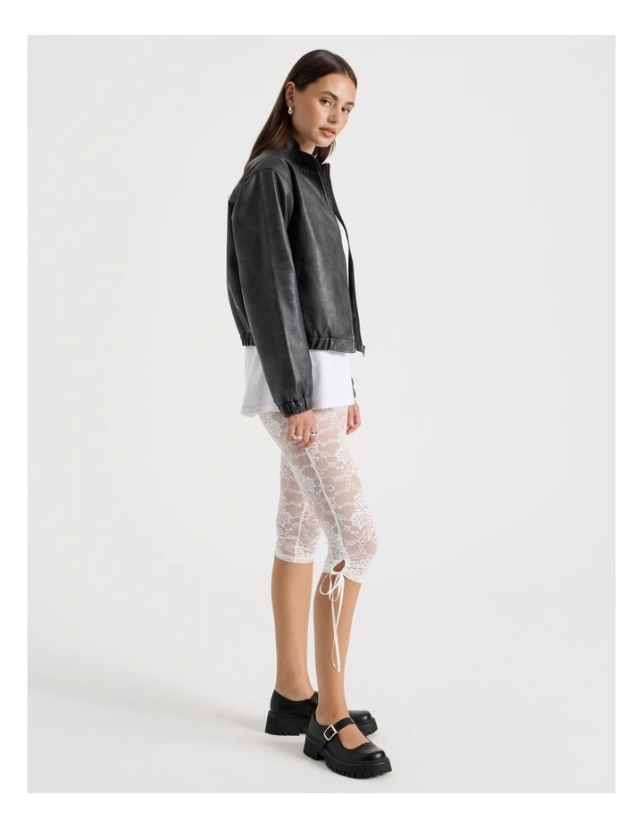 Lace Capri Pant in Snow White image 3