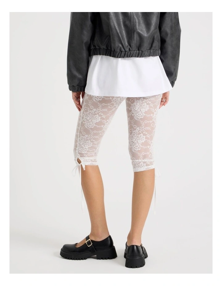 Lace Capri Pant in Snow White image 6