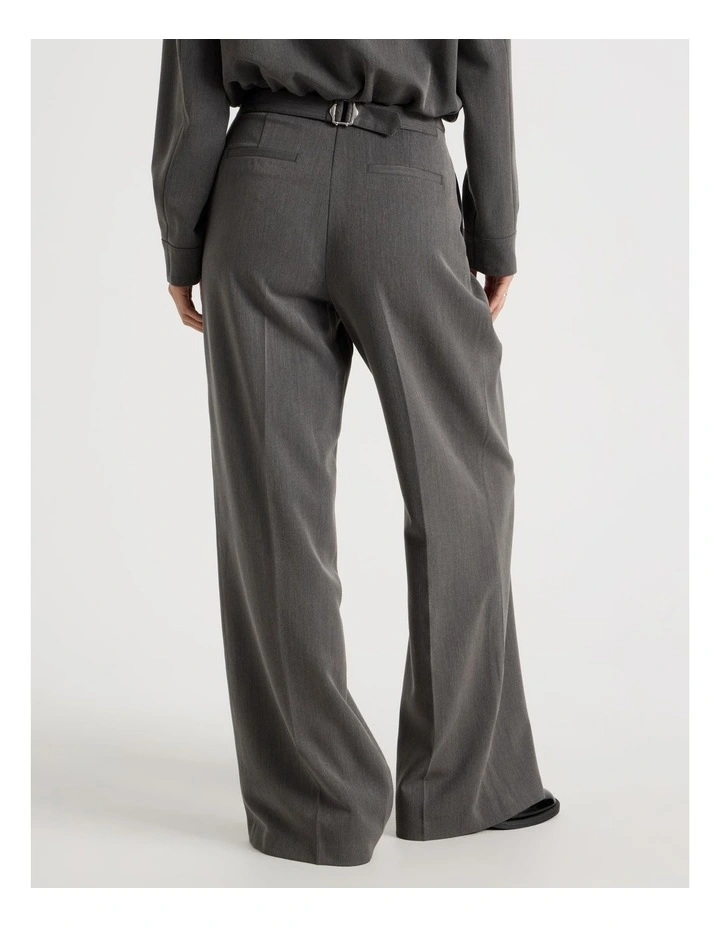 Tailored Wide Leg Pant in Charcoal image 5