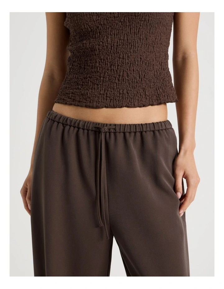 Tie Waist Barrel Leg Pant in Bracken image 4