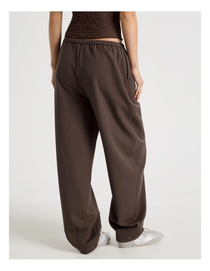 Tie Waist Barrel Leg Pant in Bracken image 5