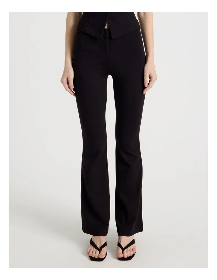 Low Rise Flare Pant in Jet Black image 2